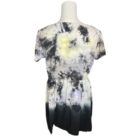 Evil twin Tie dye shirt dress boho chic 90s whimsigoth grunge festival mini - Picture 7 of 9
